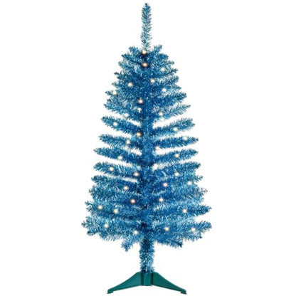 Blue 4ft Artificial Christmas Tree with Lights - Manlatini