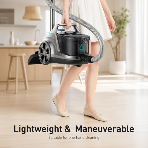 HawKam Canister Vacuum Cleaner Lapis 1600W 40Kpa HEPA Bagless Cyclone