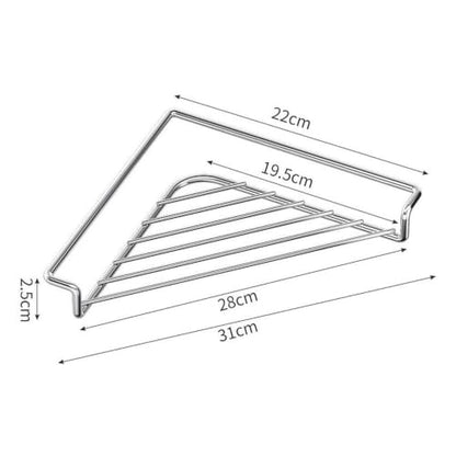 2-Pack Stainless Steel Corner Sink Shelf Space Saving Dish Drying Rack