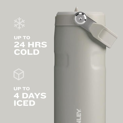 Stanley IceFlow Water Bottle 24 oz - Insulated Stainless Steel with Built-In Straw | Lightweight & Leak Resistant | Twilight