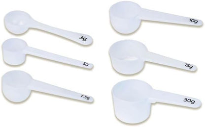 Skiennix Measuring Spoons Set - 6-Piece Exact Dosing Kitchen Tools for Powders & Liquids
