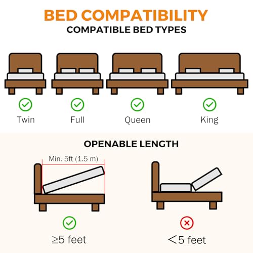 Hydraulic Bed Lift Mechanism 4.6 FT Support Up to 264.6 lbs for Storage Bed