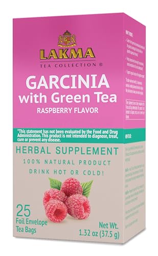 Lakma Garcinia Cambogia Green Tea with Raspberry - 25 Tea Bags