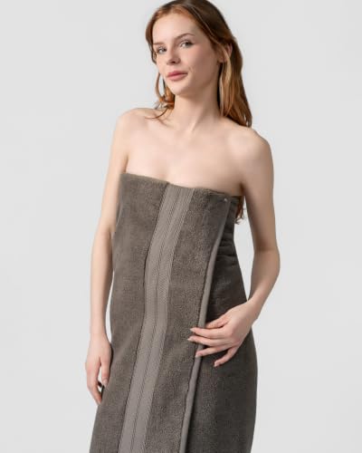Taupe Luxury 4-Piece Bath Towel Set 600 GSM OEKO-TEX Cotton & Modal