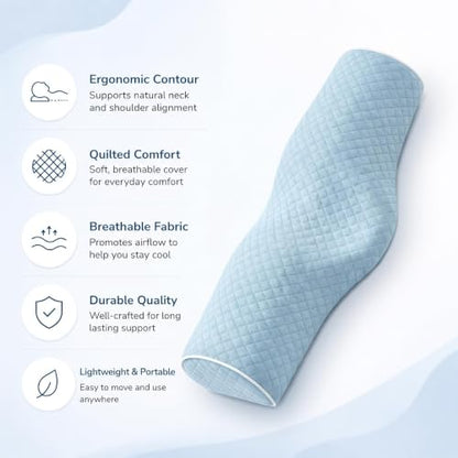 Cervical Pillow for Neck Pain Relief - Memory Foam Support for Sleeping