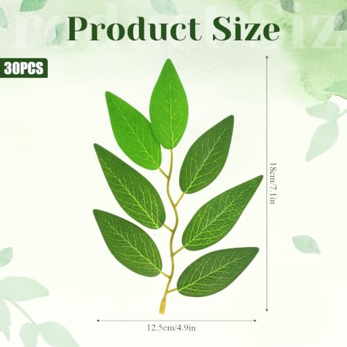 Artificial Italian Ruscus Greenery Stems for Small Arrangements, 30 Pack