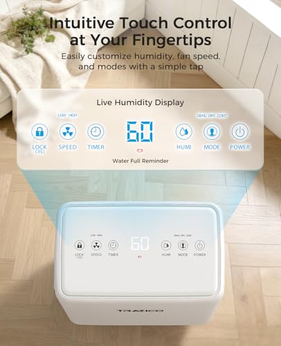 30 Pint Dehumidifier for Basement with Drain Hose - Covers Up to 2000 sq.ft - Moisture Control