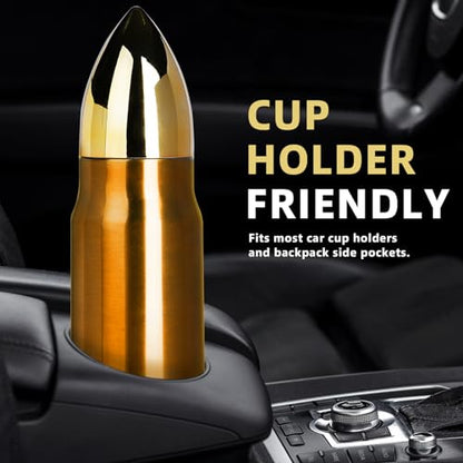 34oz Copper Bullet Tumbler for Men Stainless Steel Coffee Mug Gift