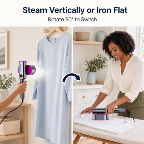 Portable Garment Steamer and Iron for Clothes, 1200W, 7 Modes