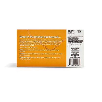365 by Whole Foods Market, Flextra Strength Drawstring Tall Kitchen Trash Bags, 13 Gallon, 38 Count