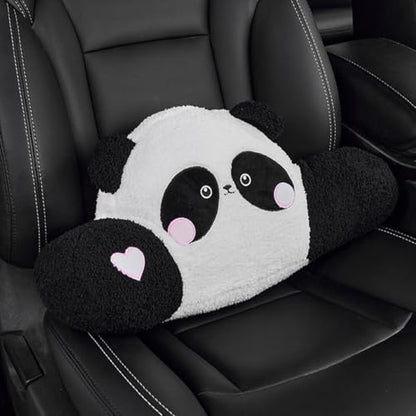 Ergonomic Car Lumbar Support Pillow for Driving Comfort - Cotton Linen