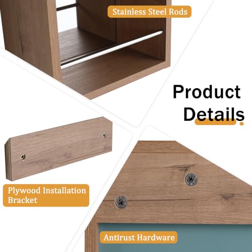 Malwee 9.81"W x 27.56"H Wall Mounted Bathroom Storage Cabinet with Mirror