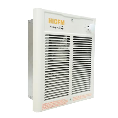 Electric Wall Heater with Thermostat 2000W 240V Compact Space Heater for Indoor Use