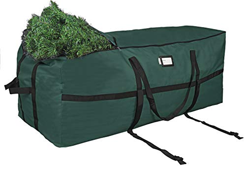 Green Christmas Tree Storage Bag Fits Up to 9 Ft Disassembled Holiday Tree Heavy Duty