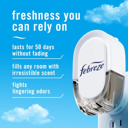 Febreze Odor-Fighting Plug-In Air Freshener Refill Pack - 4 Scented Oils