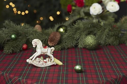 Baby's First Christmas Vintage Rocking Horse Ornament - 2026 Dated Keepsake