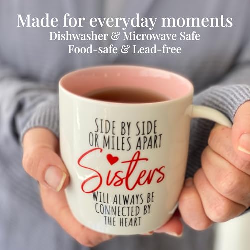 Best Sister Ever Coffee Mug and Cozy Socks Gift Set - 13oz Ceramic