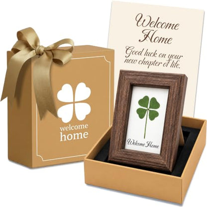 Clover Gift for Housewarming - Real Four Leaf Clover Keepsake for New Home - Variation of This Listing