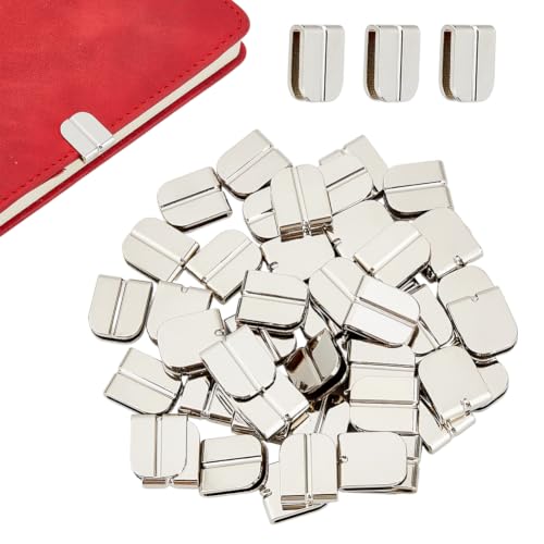 50PCS Silver Book Corner Protectors Edge Clips for Books Albums Scrapbooks