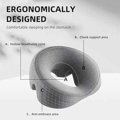 Multi-Purpose Cervical Memory Foam Pillow for Neck Pain Relief and Support