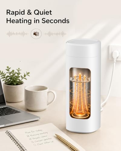 Maestri House Travel Kettle 550ml White - Smart Electric Kettle with 6 Temperature Settings
