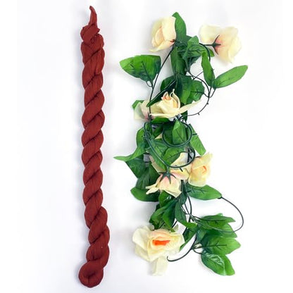 Fall Table Runner Cheesecloth Terracotta 10FT Thanksgiving Decor