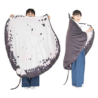 Manta Ray Plush Blanket - Stuffed Animal Throw & Home Decor