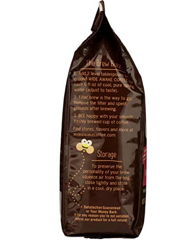 Wide Awake Coffee Donut Shop Blend Ground Coffee, 12 Ounce