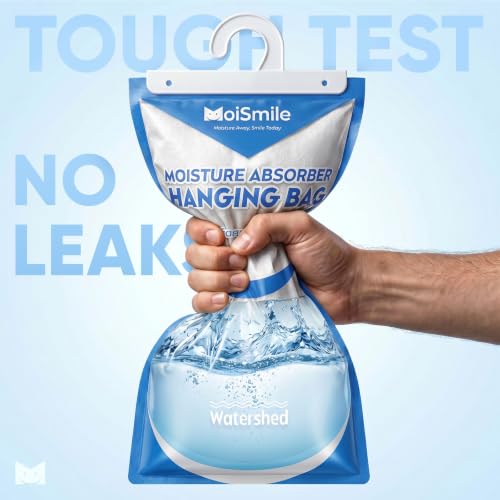 Large Capacity Hanging Moisture Absorber Bags - Unscented, 3 Pack - Fragrance Free