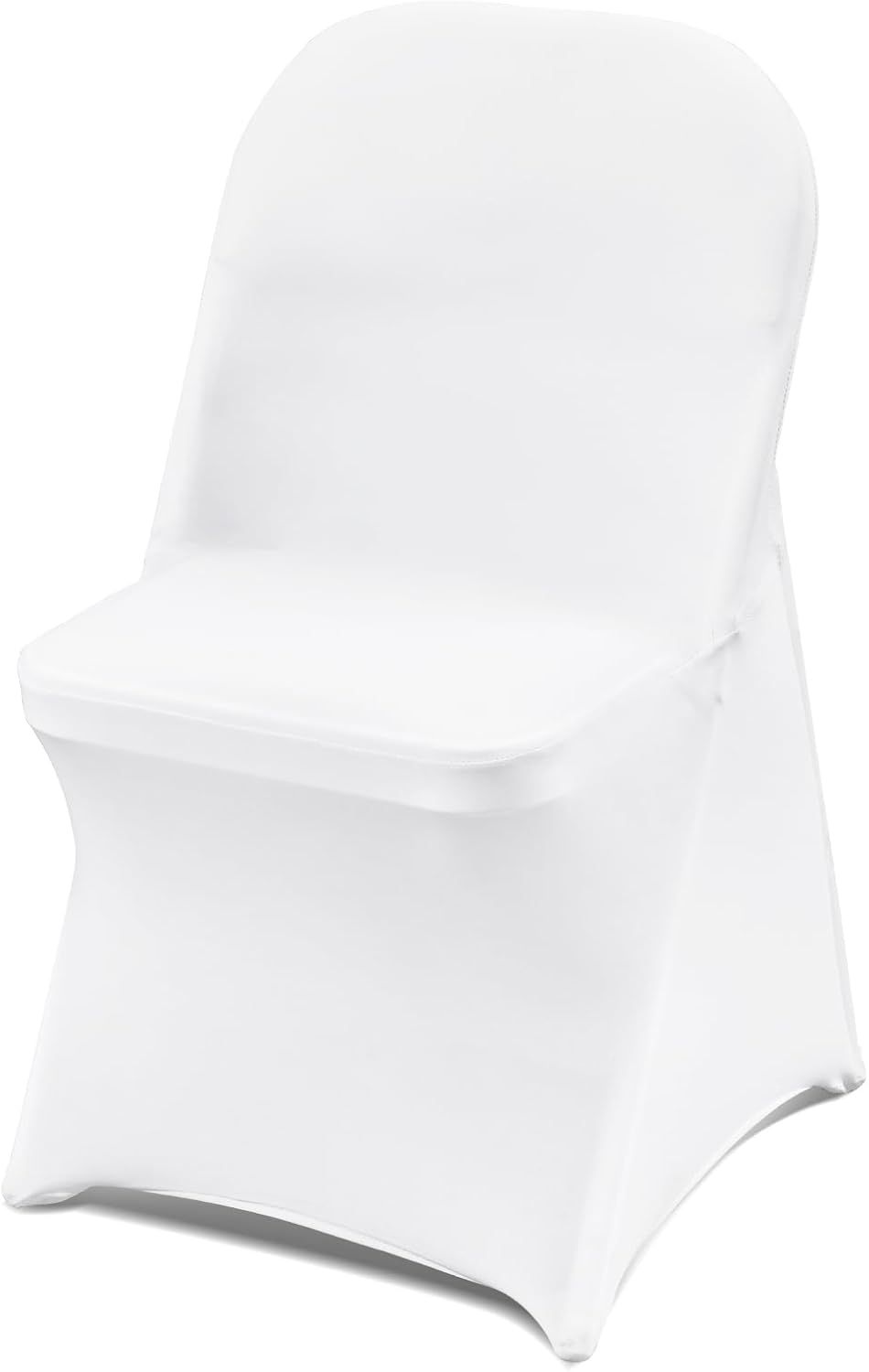 VEVOR 30 PCS White Folding Chair Covers - Elegant Washable Slipcovers for Weddings & Events | Universal Fit