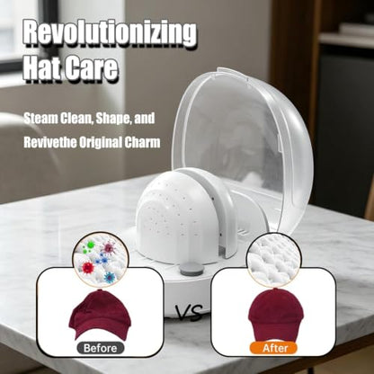 Automatic Hat Steamer and Shaper Machine - Multi-Style Cap Cleaner & Dryer