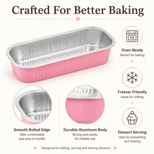 Mini Loaf Pan Set with Lids and Spoons - 100 Mixed Color Baking Molds