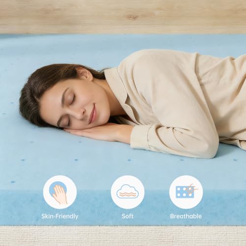Memory Foam Mattress Topper Twin - 3 Inch Support & Comfort