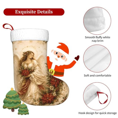 Christmas Stocking 18 Inch Hanging Holiday Decor for Fireplace Mantel