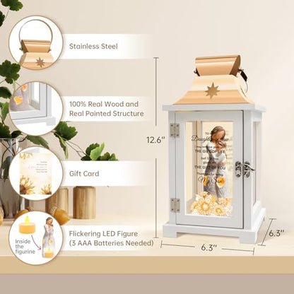 Daughter-in-Law Lantern Gift - Embracing Figure LED Decor for Mother's Day, Christmas, Birthday