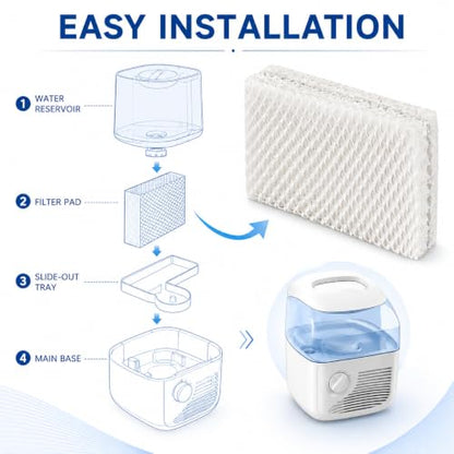 Humidifier Filter Replacement for Equate WF813 - 6 Pack