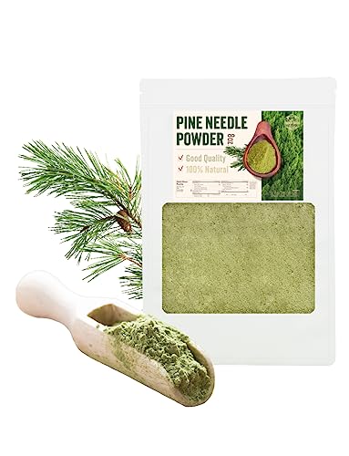 Newly harvested Korean Pine Needle Powder 8 Ounce 솔잎 분말 Natural Source of Suramin(Pinus densiflora 100%)