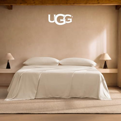 Cotton King Sheet Set - Cream / King Size 4 Piece Bed Sheets