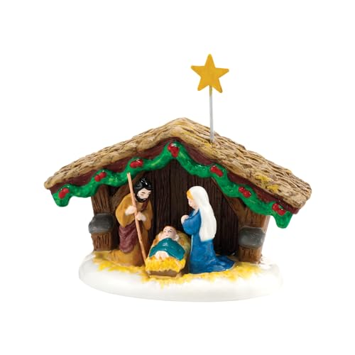 Nativity Miniature Figurine - Holy Family Christmas Village Decor, 1.57 inch