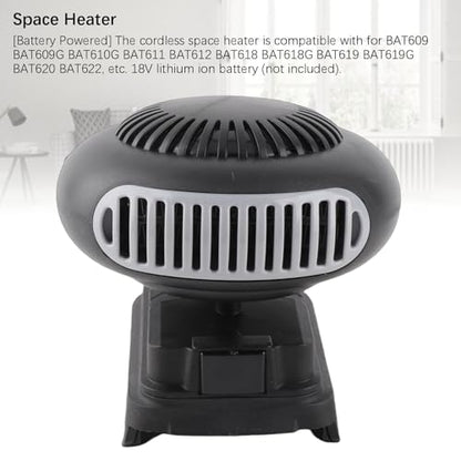 Wireless Portable Space Heater with USB Charging, 360° Rotation, Adjustable Temperature