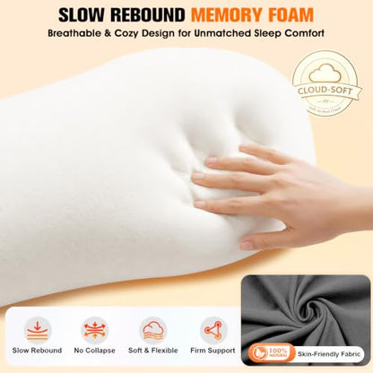 Grey 3-in-1 Cordless Neck Massager Pillow with Heat & Traction