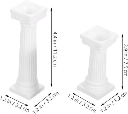 VOSAREA Mini Roman Column Decoration - 6Pcs Pillars for Photography & Wedding Decor | Sand Table Accent