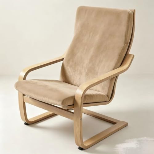 Velvet Chair Slipcover for Poang Rocking Chair - Grey, Camel Variations