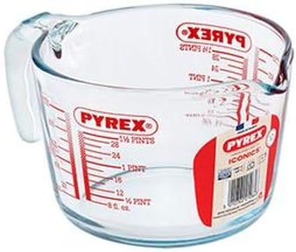 Pyrex Glass Measuring Jug - Durable Kitchen Essential for Precise Cooking | 1 Quart