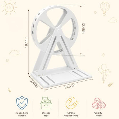 Ferris Wheel Tonies Box Organizer Shelf 360° Rotating Magnetic Storage