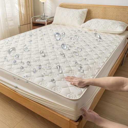 Waterproof Quilted Mattress Protector Twin XL 35 x 75 Inches V10