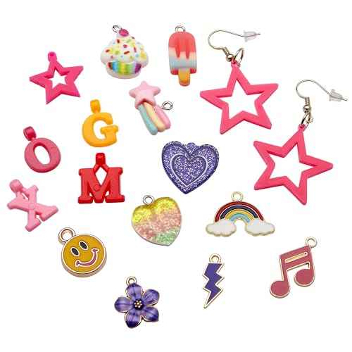 Cra-Z-Art XOMG POP! A-Z Pop Star Fashion Jewelry Making Kit - Make Unique Bracelets, Necklaces, Earrings and More, Comes with Letter Beads, Charms, and So Much More, Great for Ages 8 and Up