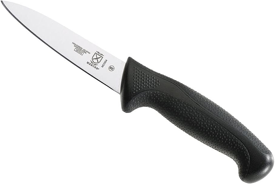 Mercer Culinary Paring Knife - 4-Inch Millennia with Black Handle for Precision Cutting