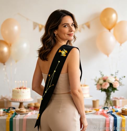 Virgo Zodiac Sash Birthday Party Accessory - Big Virgo Energy