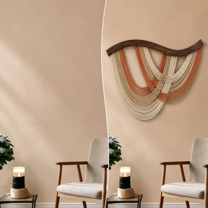 Large Boho Tapestry Wall Hanging - Rustic Wall Art Decor for Living Room